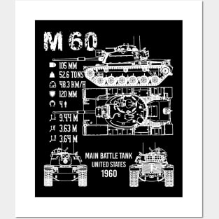 M60 Tank Specifications Posters and Art